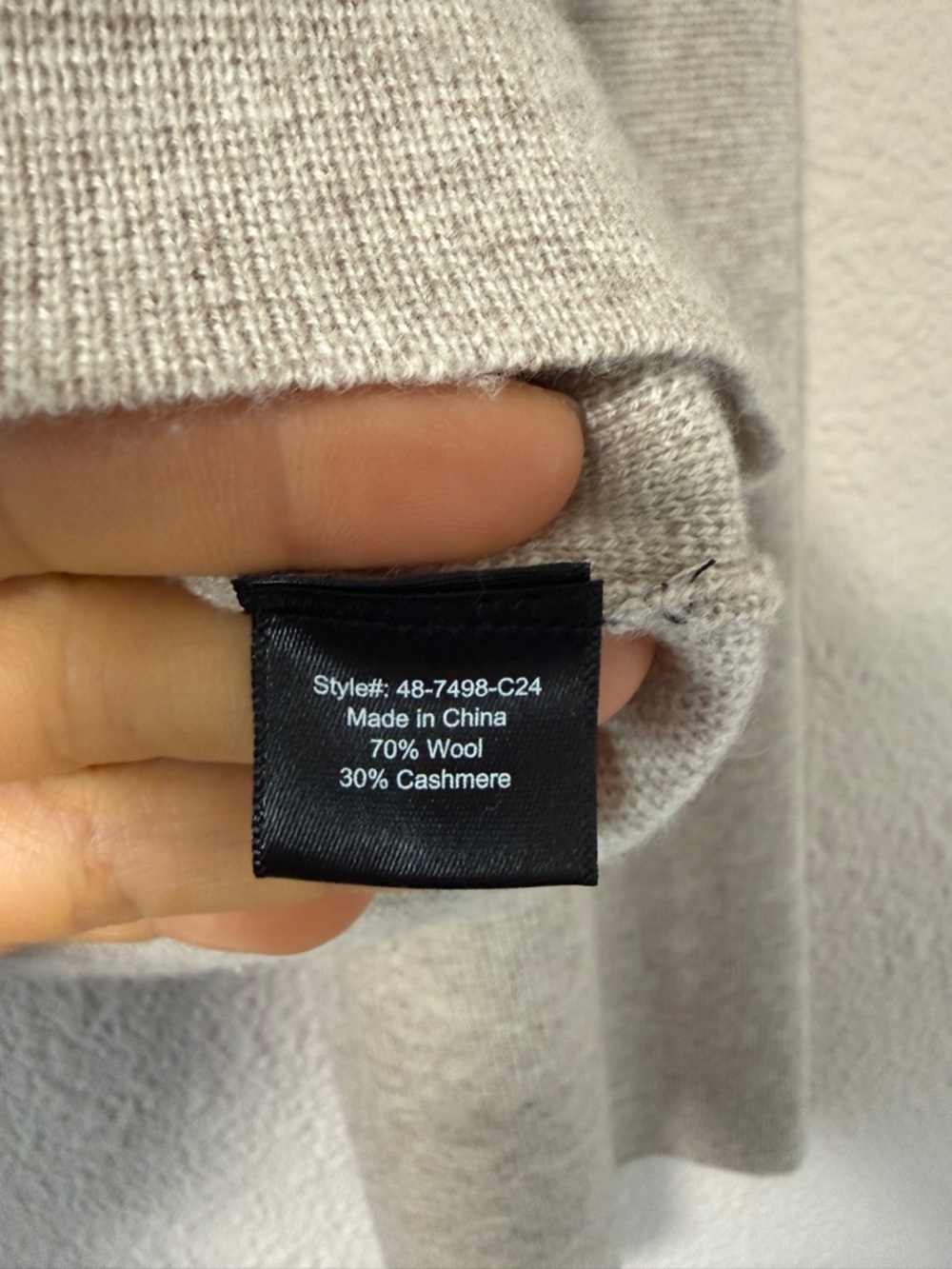 Jenni Kayne Chelsea Cardigan Wool Cashmere V Neck Oversized Neutral M Spring - Picture 8 of 8